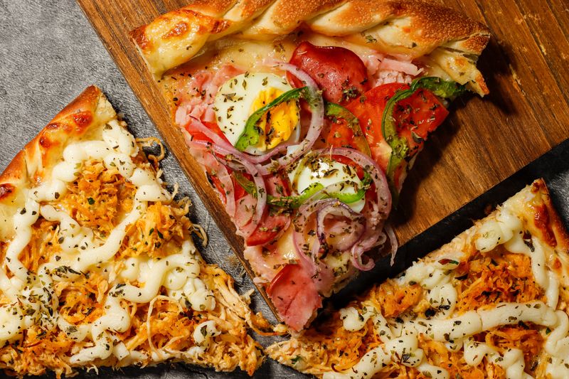 White truffle artisan pizza from dewey's pizza specialty menu